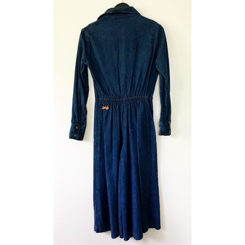 SOLD on IG Vintage 70s Denim Jumpsuit - Picture 3 of 5